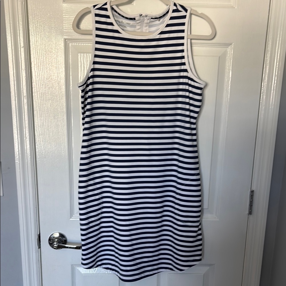 Tommy Bahama Navy and White Striped Mini Dress
